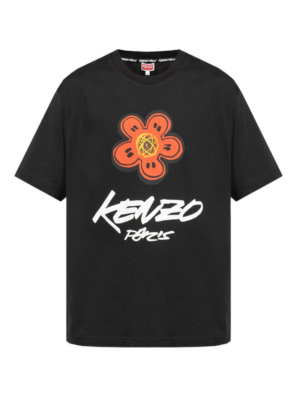 KENZO T-shirt girocollo con stampa 