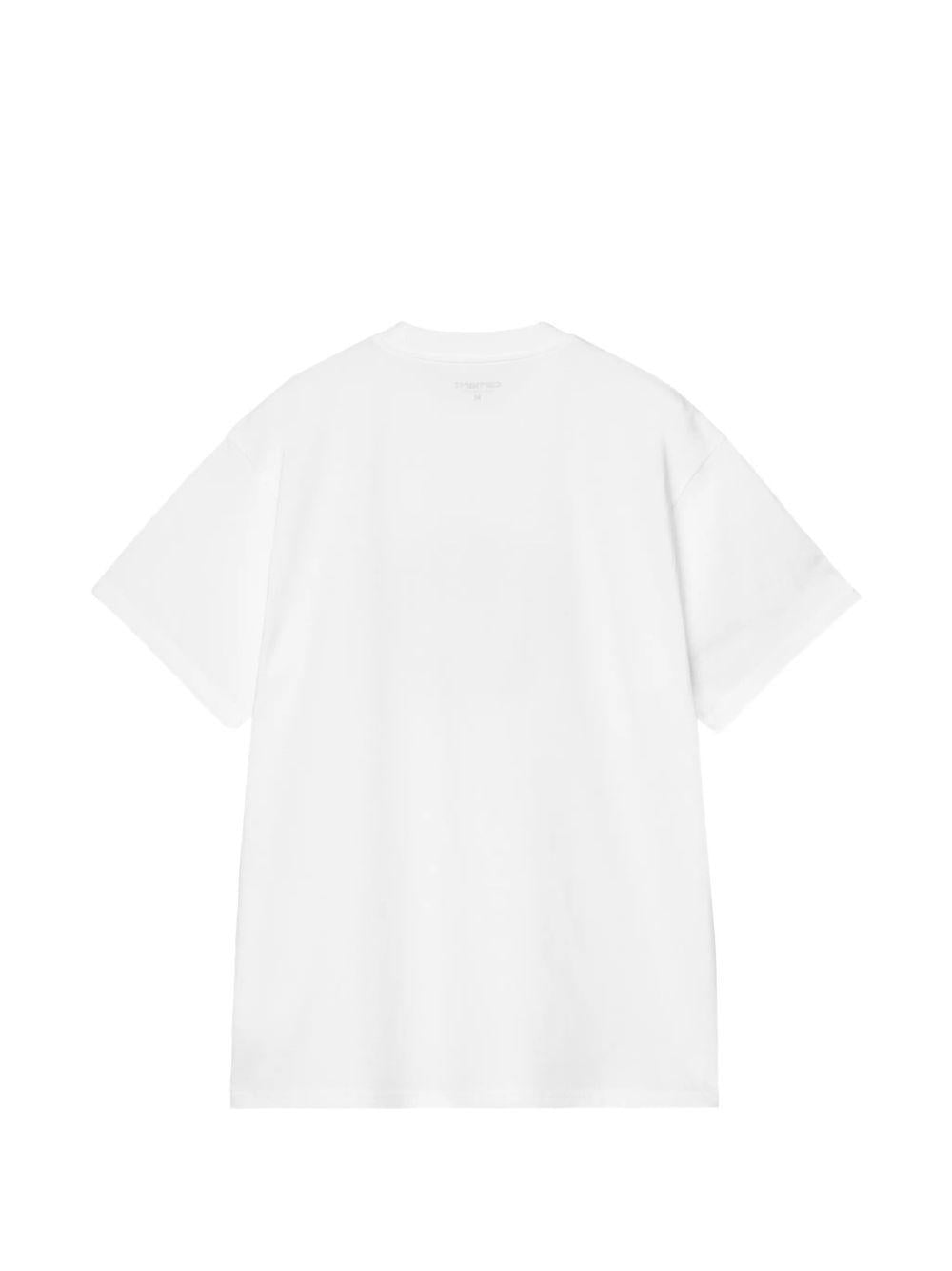 CARHARTT WIP T-shirt in cotone bianco con stampa 