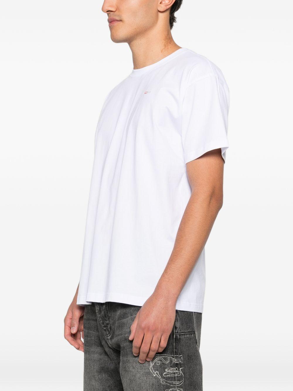 DIESEL T-shirt in cotone bianco 