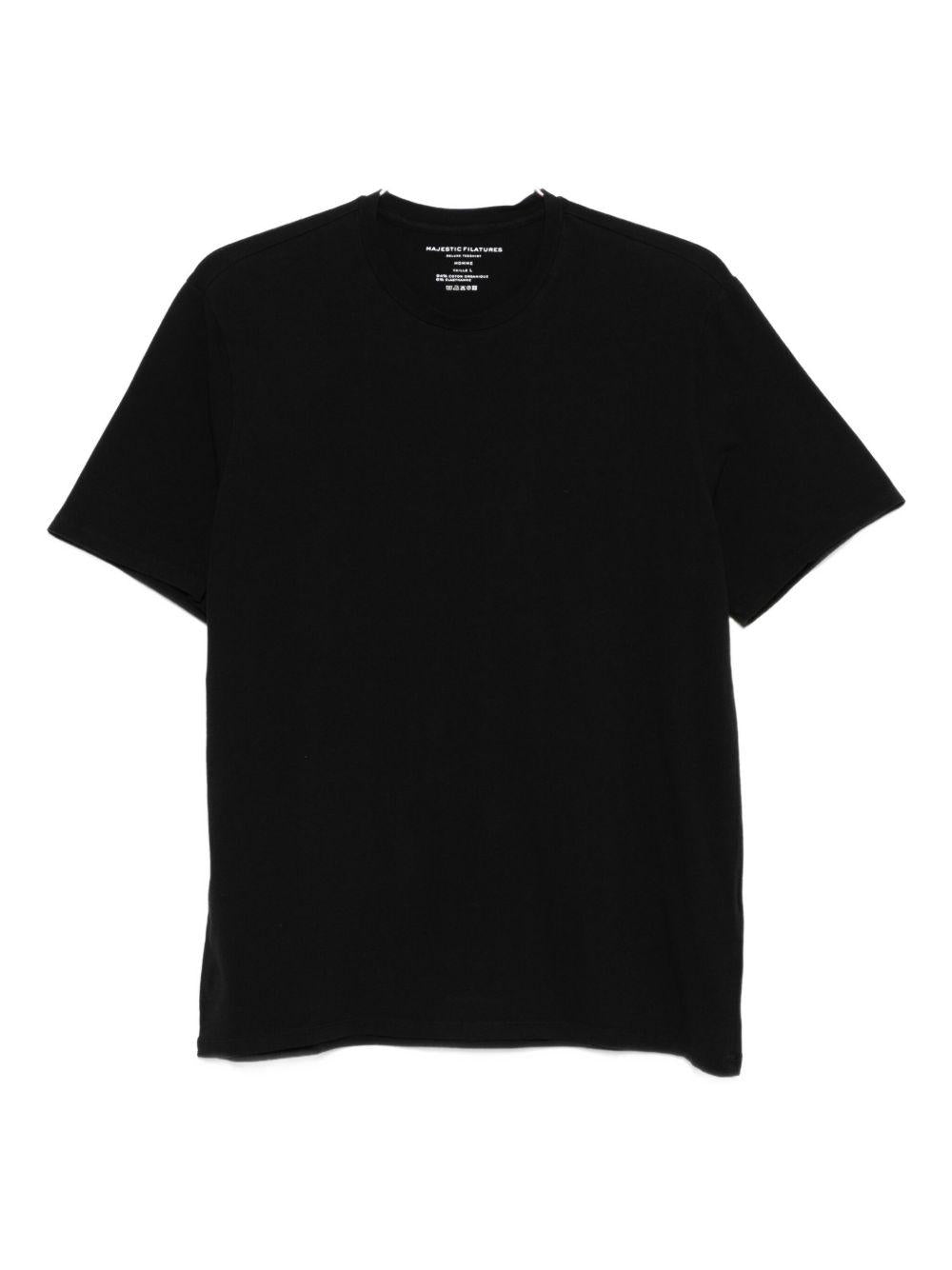 MAJESTIC FILATURES T-shirt in cotone elasticizzato 