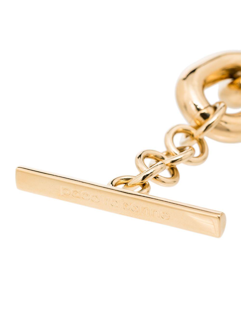 RABANNE Collana a catena oro in metallo lucido 