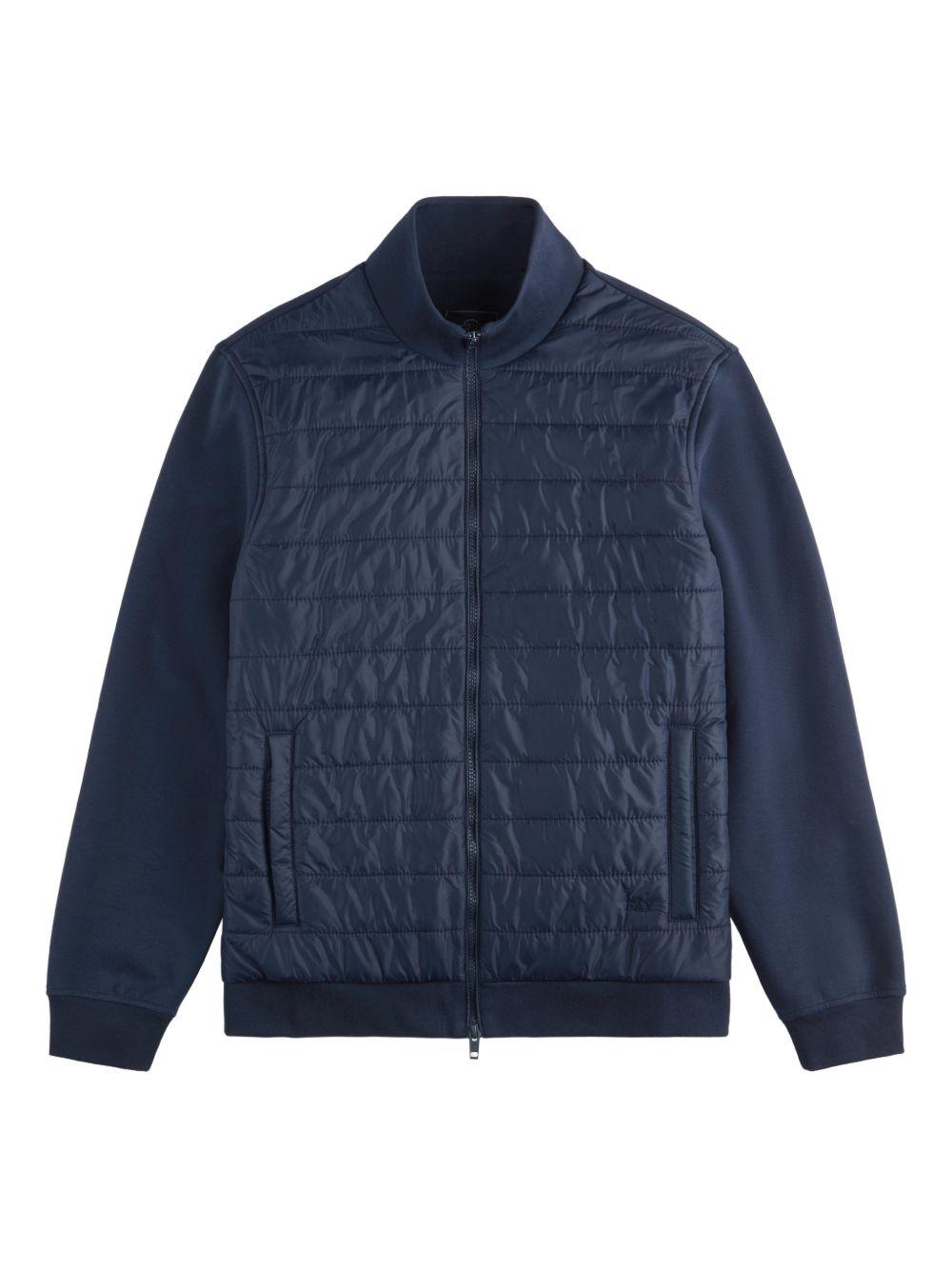 FAY Giacca imbottita in blu scuro con zip 