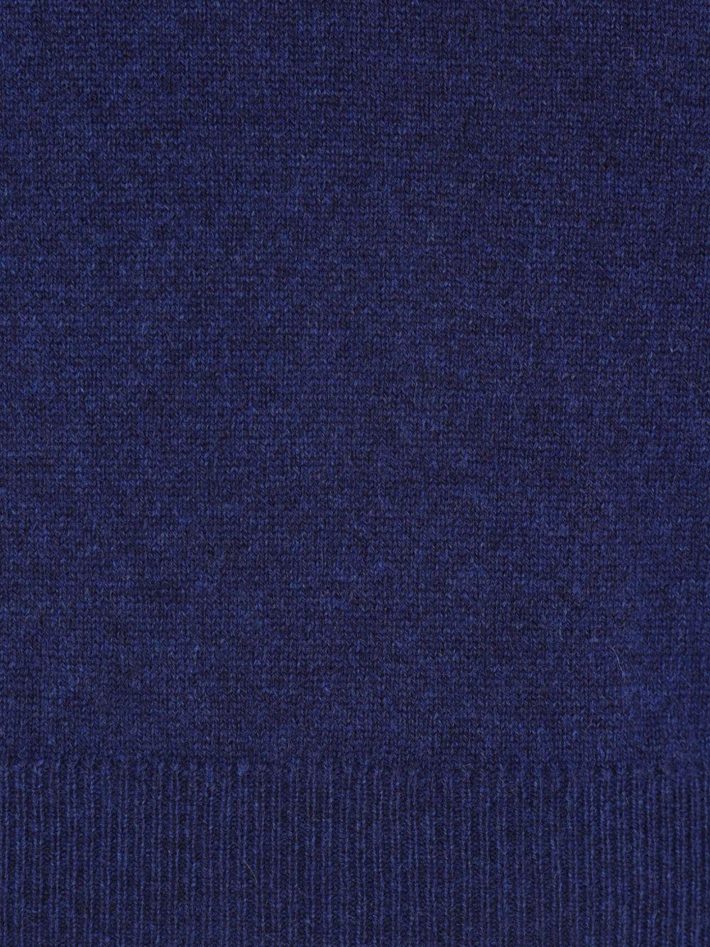 BRUNELLO CUCINELLI Maglia girocollo in cashmere blu 