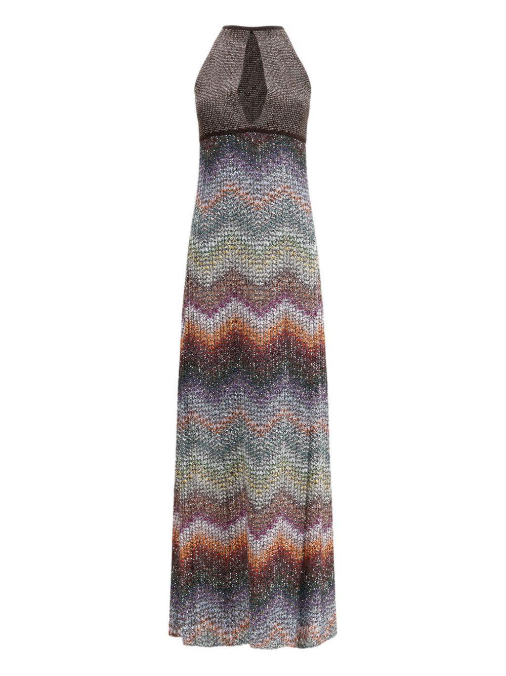 MISSONI Abito lungo smanicato dal design elegante 