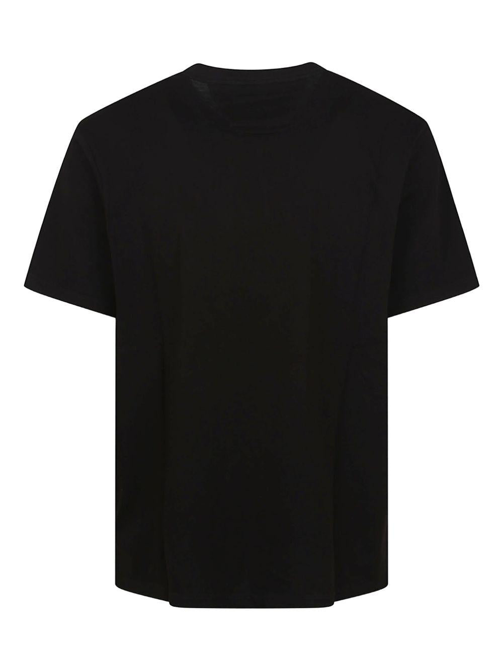 CP COMPANY T-shirt in cotone nero con logo 