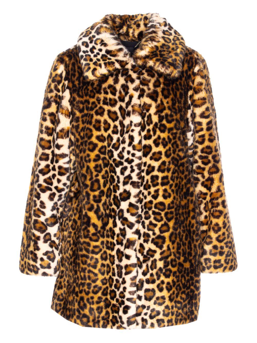 LIUJO Cappotto in ecopelliccia animalier 