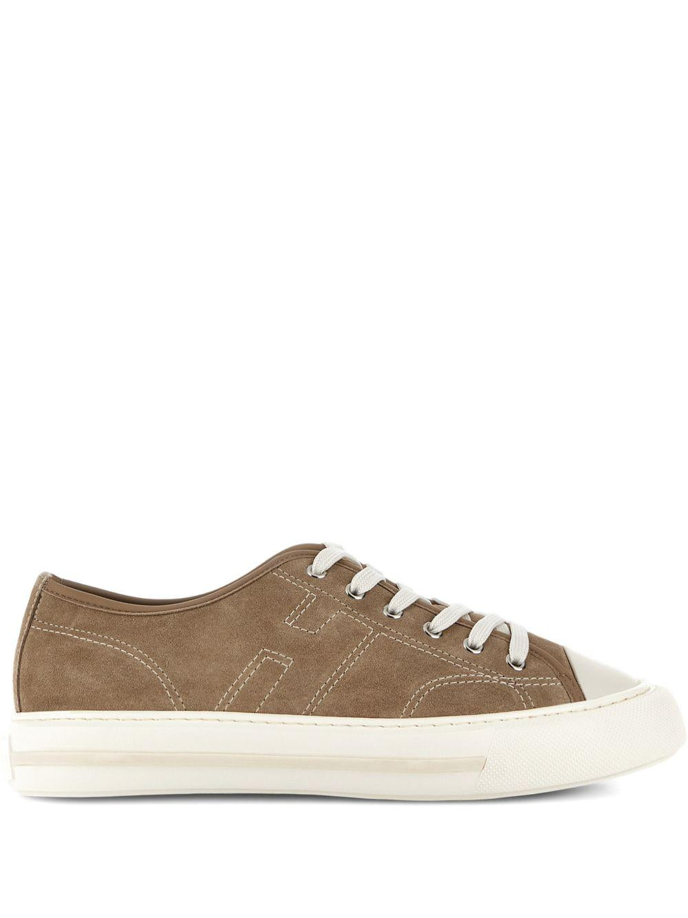 HOGAN Sneakers H691 in suede color nocciola 