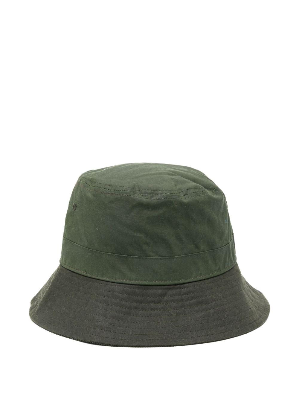 BARBOUR Cappello a pescatore in cotone verde 
