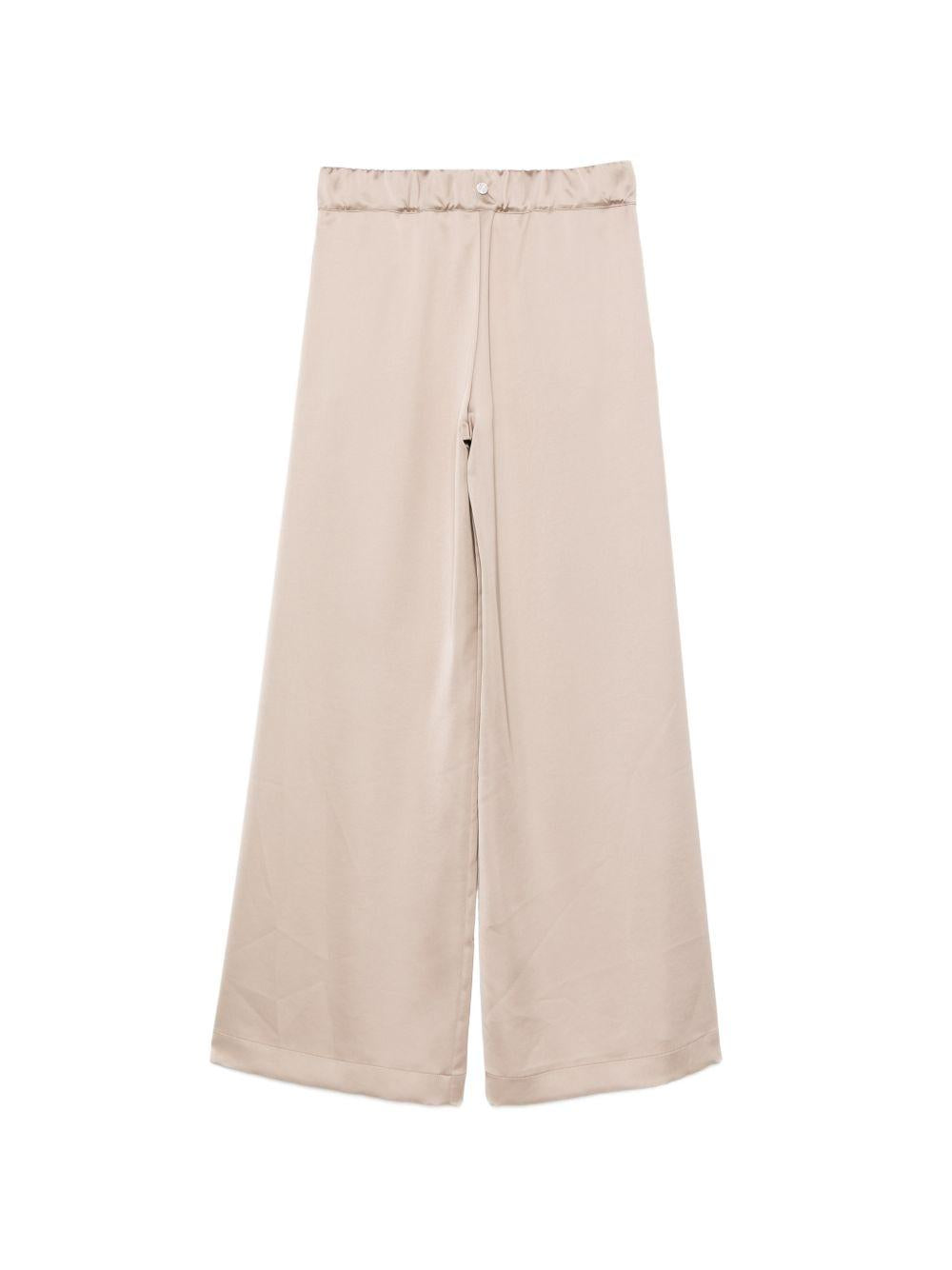 D EXTERIOR Pantaloni in simil raso beige 