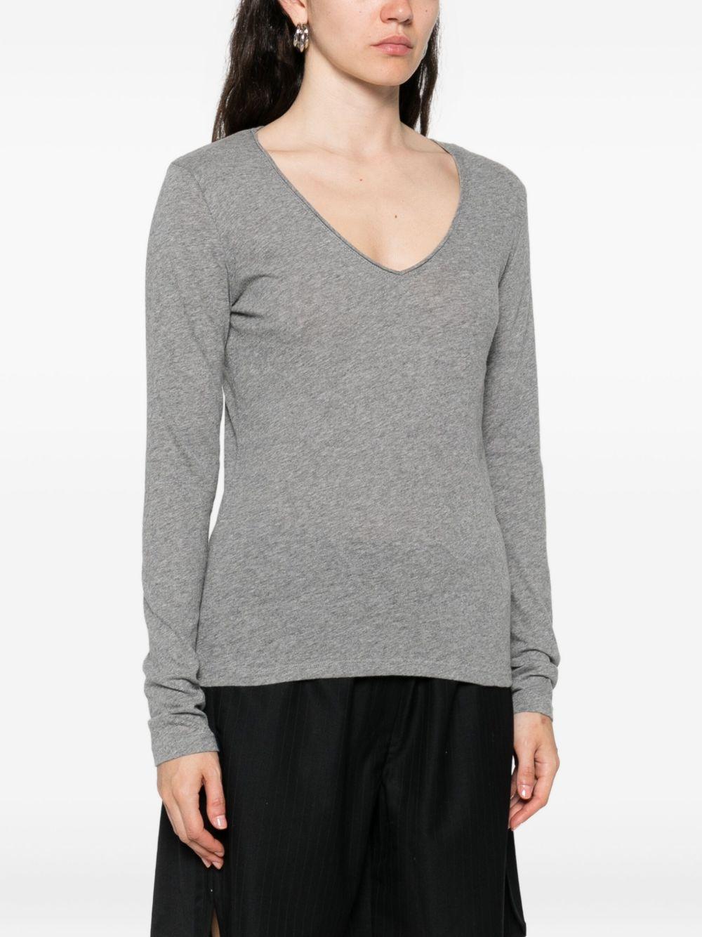 MAJESTIC FILATURES Maglia con scollo a V 