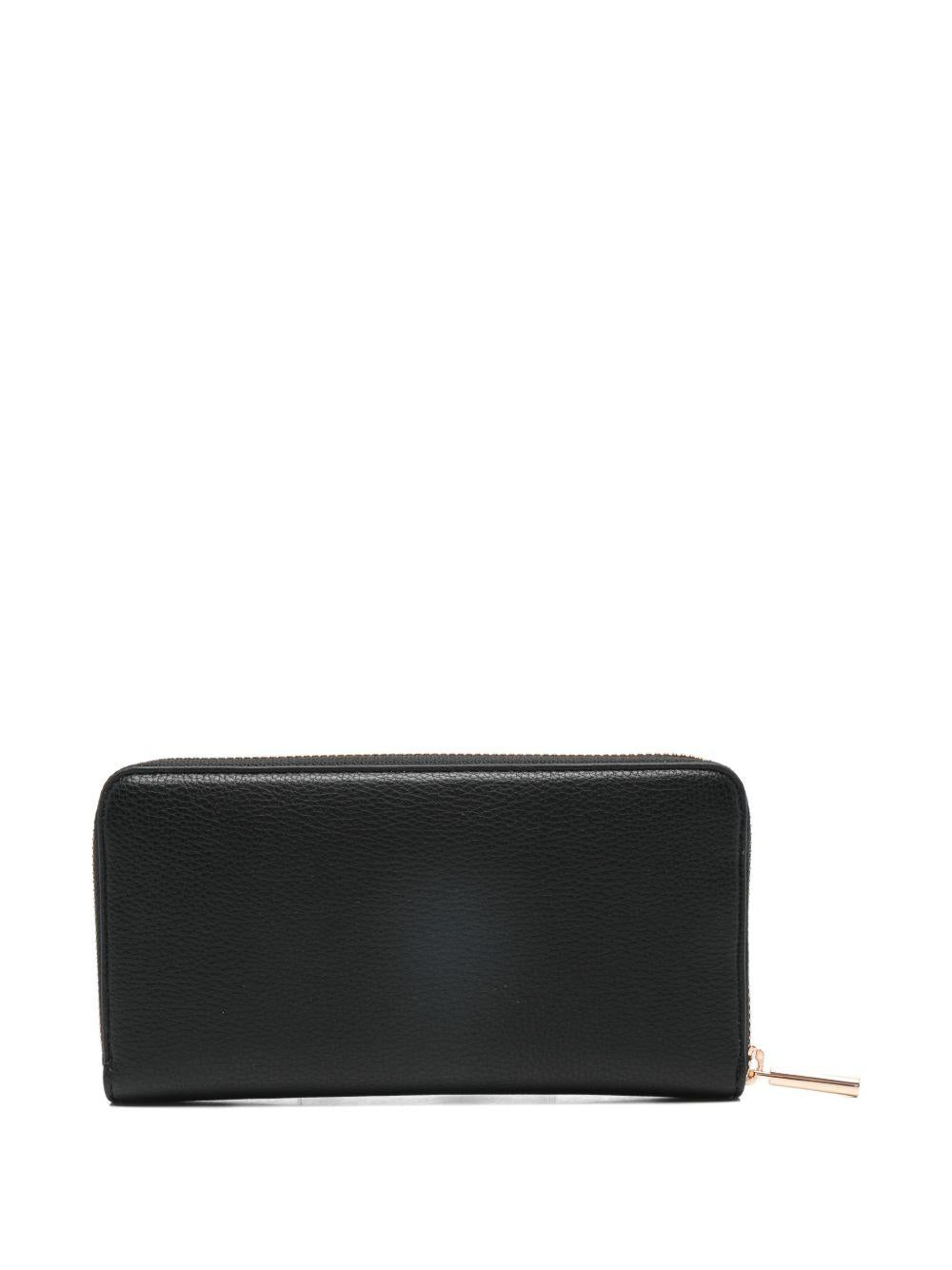 LIUJO Portafoglio rettangolare nero con zip 
