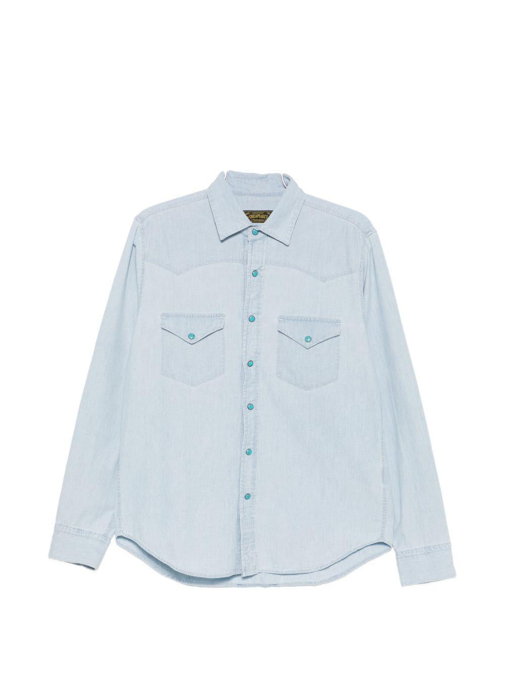 CHESAPEAKES Camicia Flagstaff in denim chiaro 