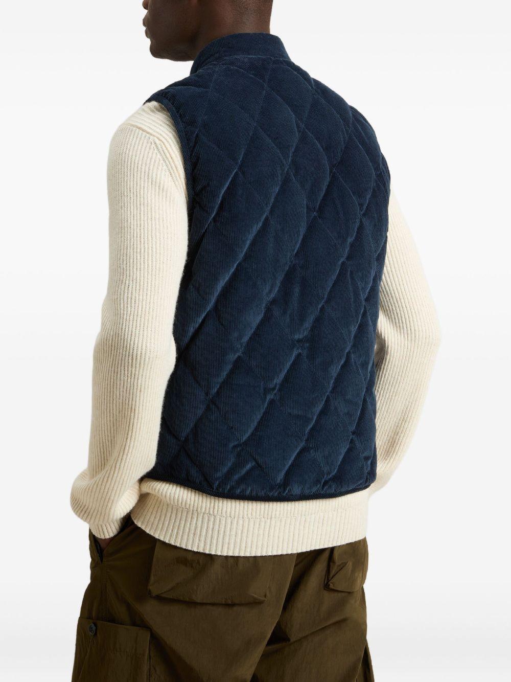 WOOLRICH Gilet trapuntato blu 