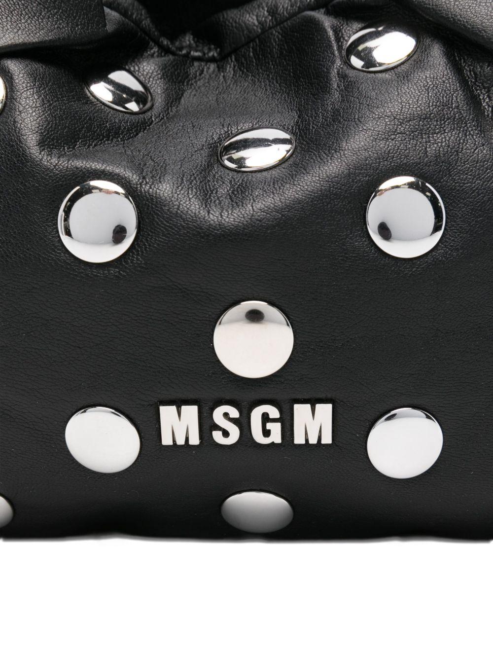 MSGM Borsa a spalla borchiata 