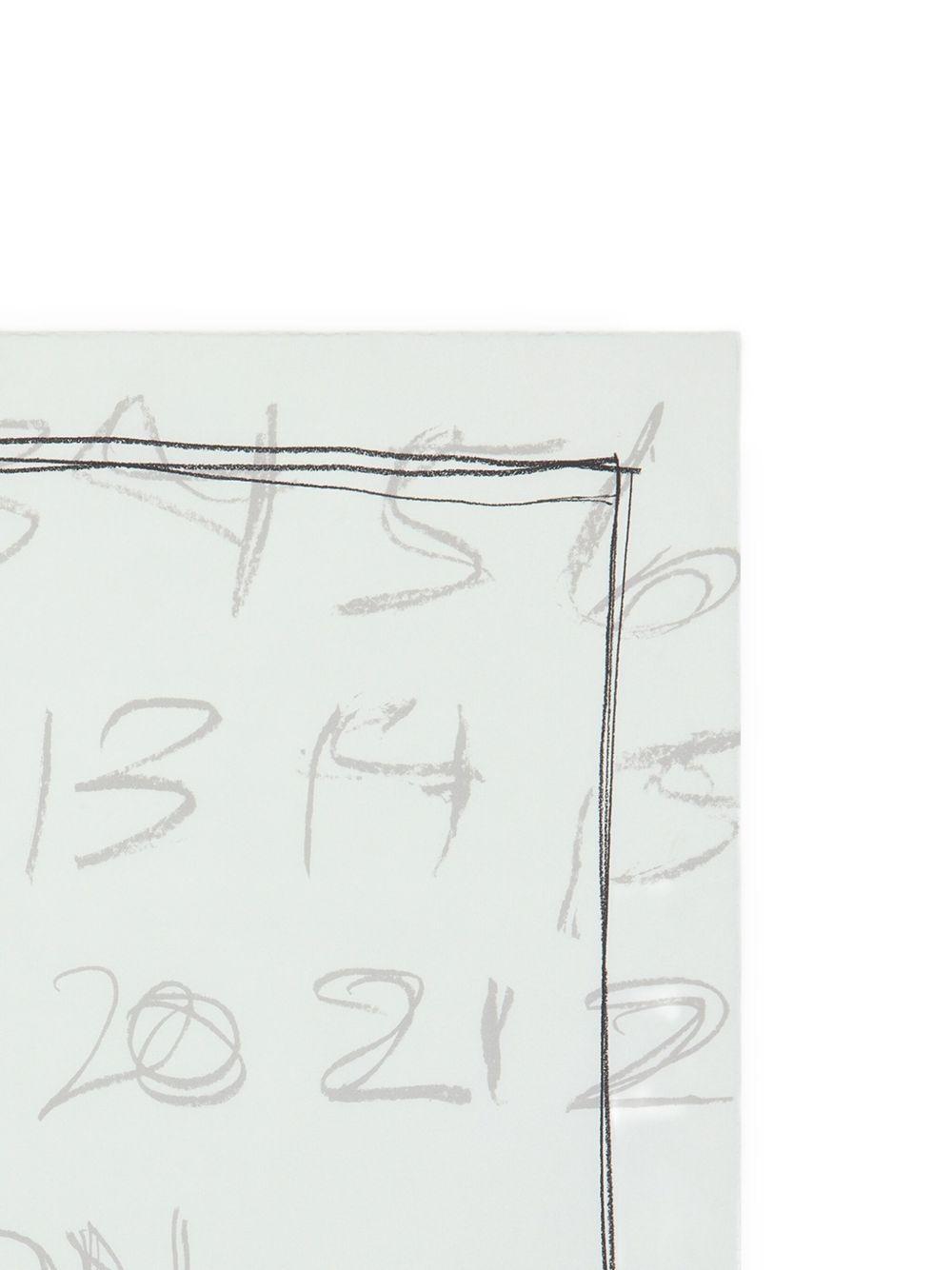 MAISON MARGIELA Foulard quadrato in seta bianca 