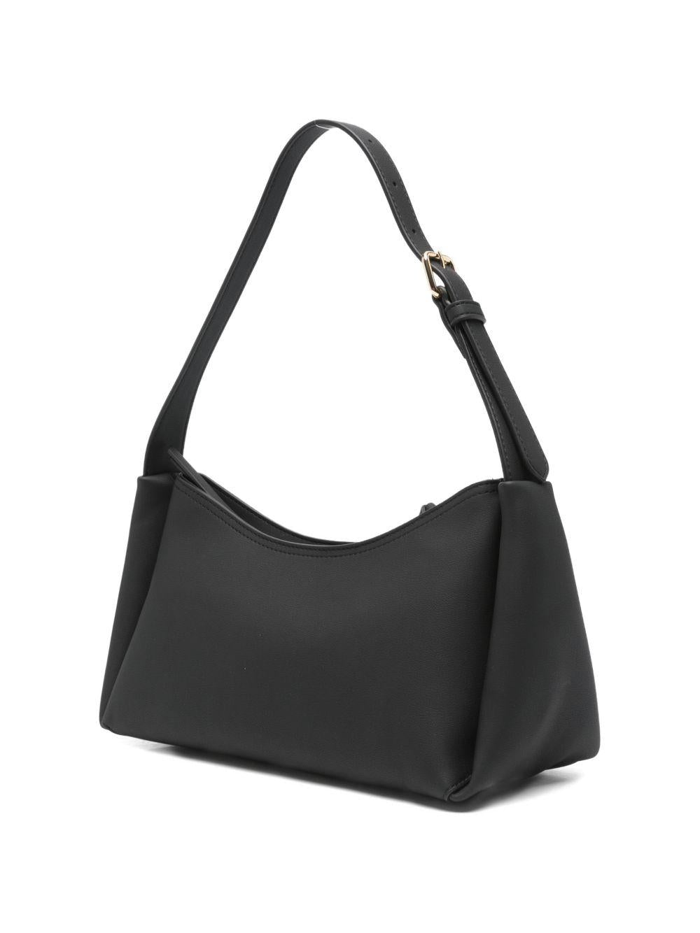 LOVE MOSCHINO Borsa a spalla nera con logo dorato 