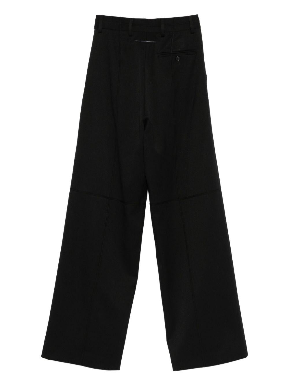 MM6 MAISON MARGIELA Pantaloni wide leg neri 
