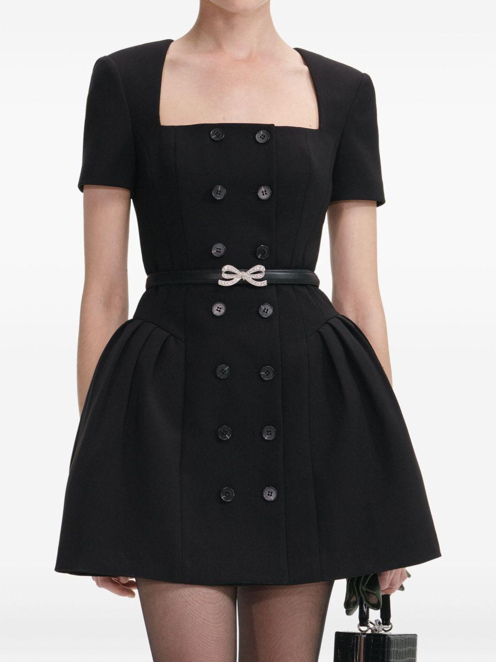 SELF PORTRAIT Miniabito in crêpe con gonna palloncino 