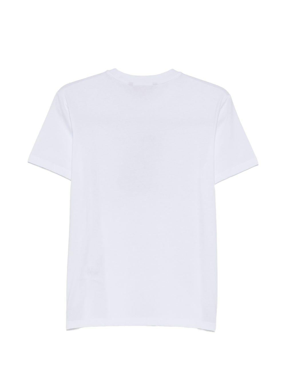 BARBOUR T-shirt con stampa in cotone a collo rotondo 