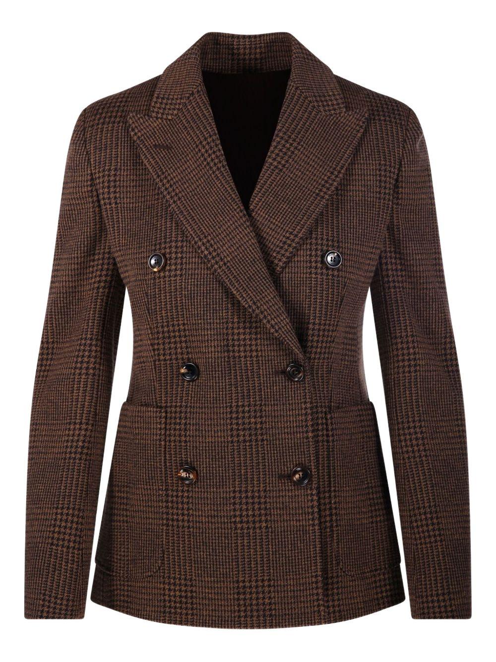 MAX MARA Blazer marrone Zulma doppiopetto 