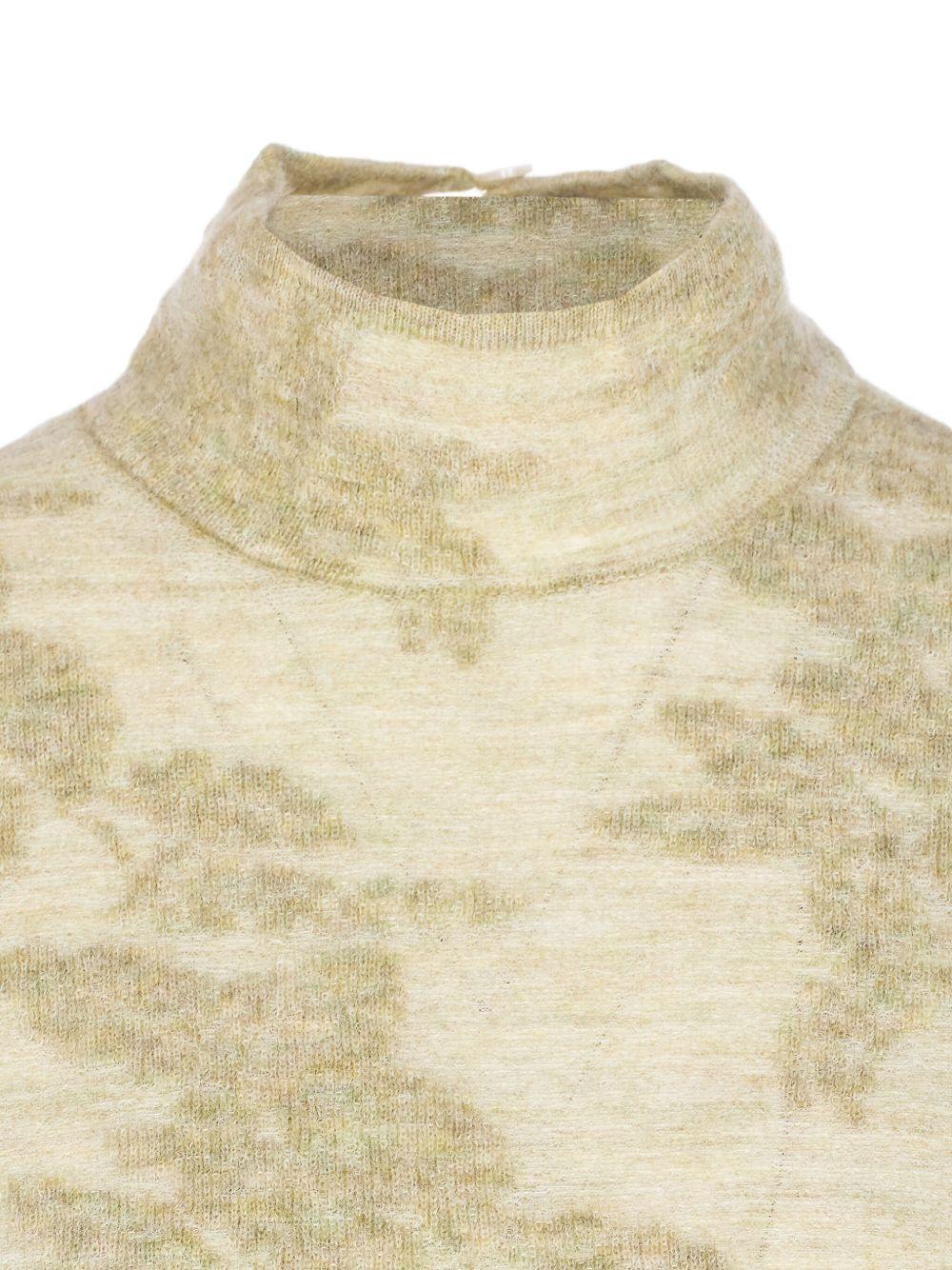 GANNI Maglia a collo alto a fiori 