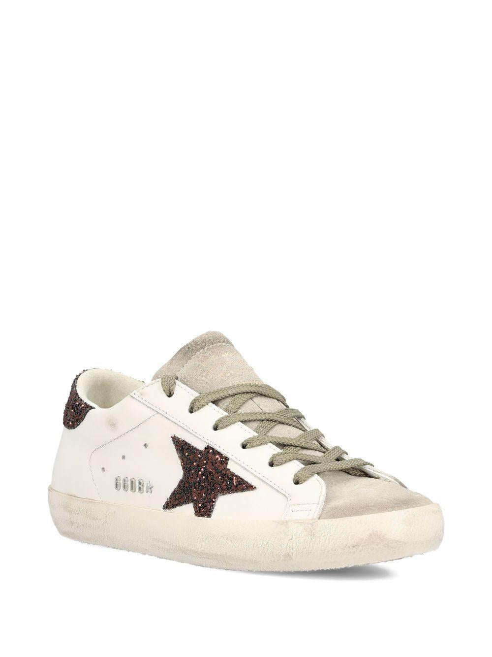 GOLDEN GOOSE Sneakers Super-star con dettagli glitterati 