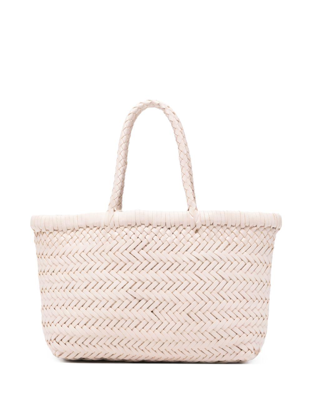 DRAGON DIFFUSION Borsa 'Mini Flat' avorio 