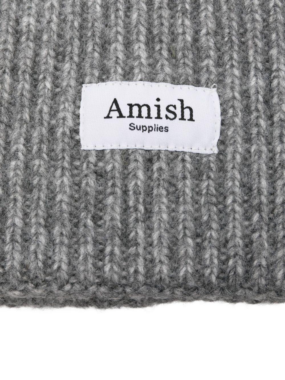 AMISH Berretto grigio con logo 