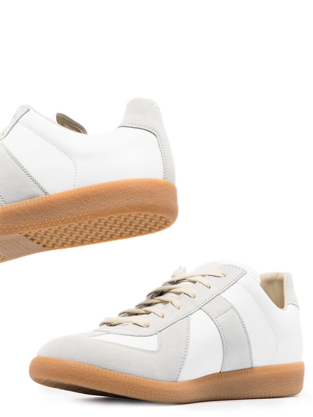 MAISON MARGIELA Sneakers in pelle bianche con lacci 