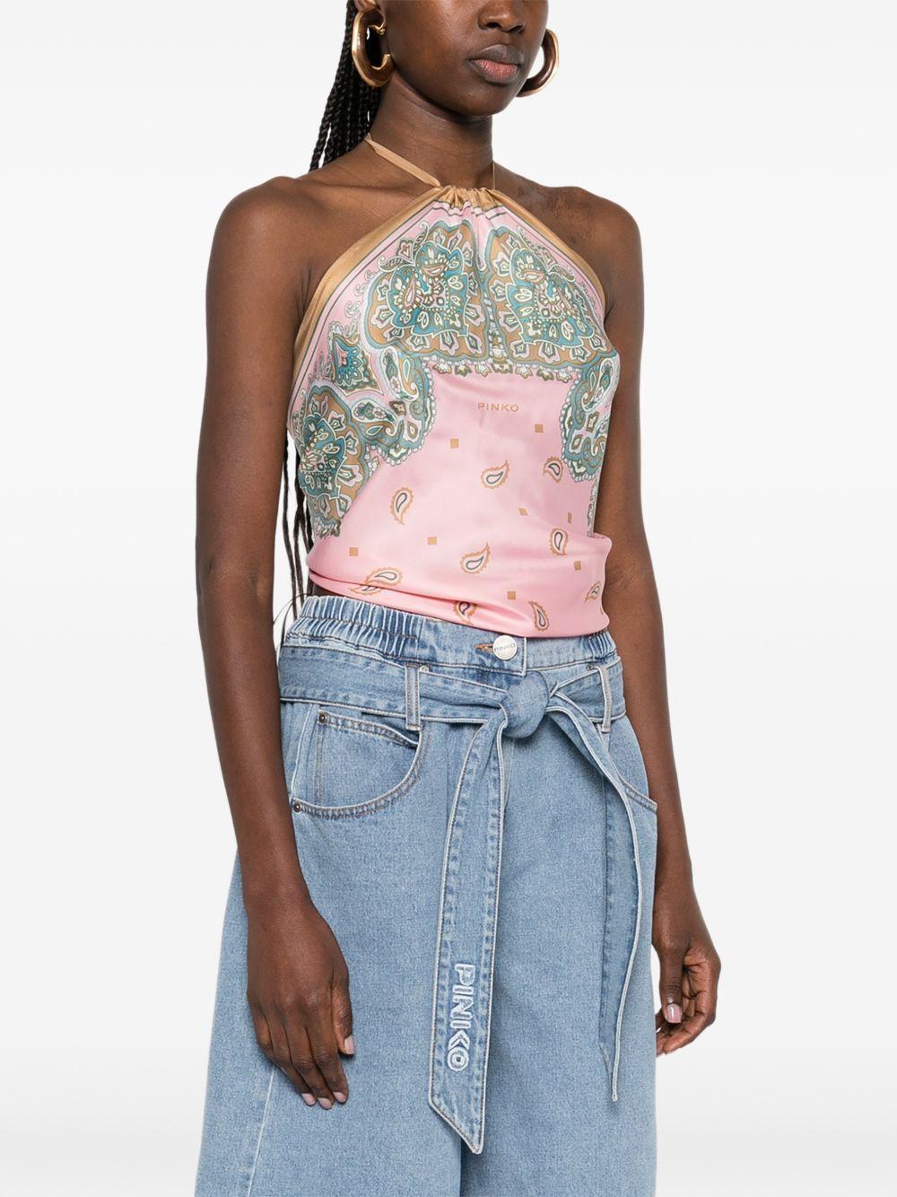 PINKO Top Halter 'Synchro' 