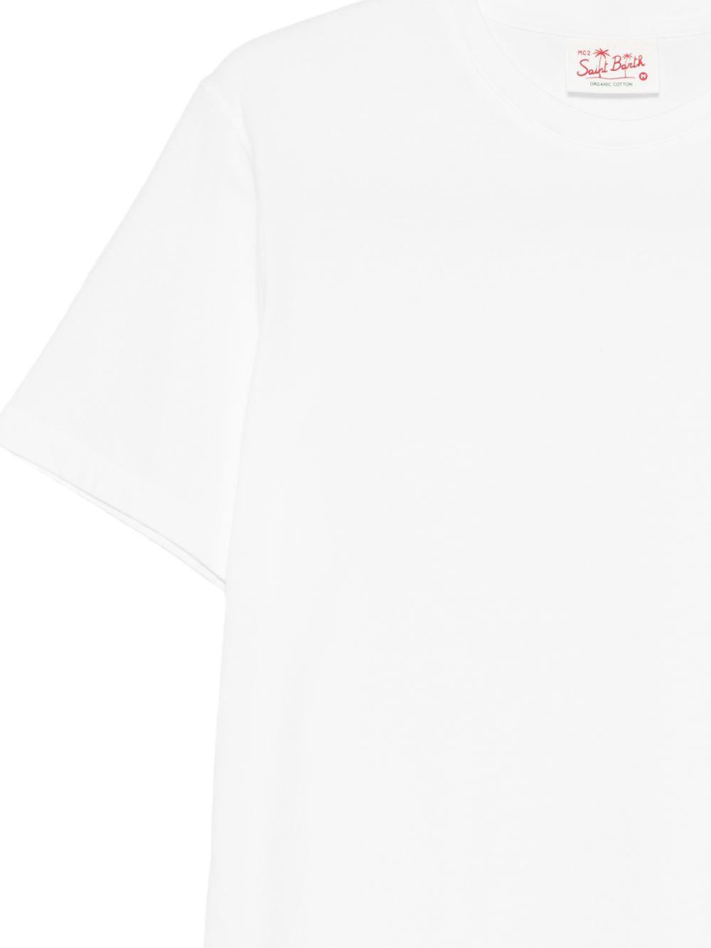 MC2 SAINT BARTH T-shirt a maniche corte Portofino bianca 