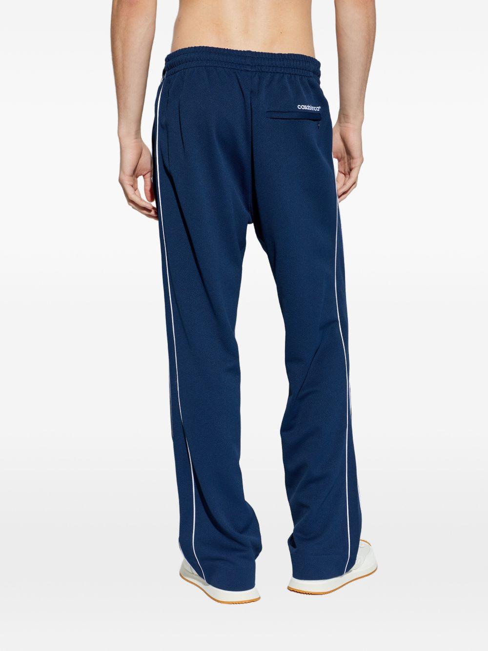 CASABLANCA Pantaloni tuta in cotone blu 