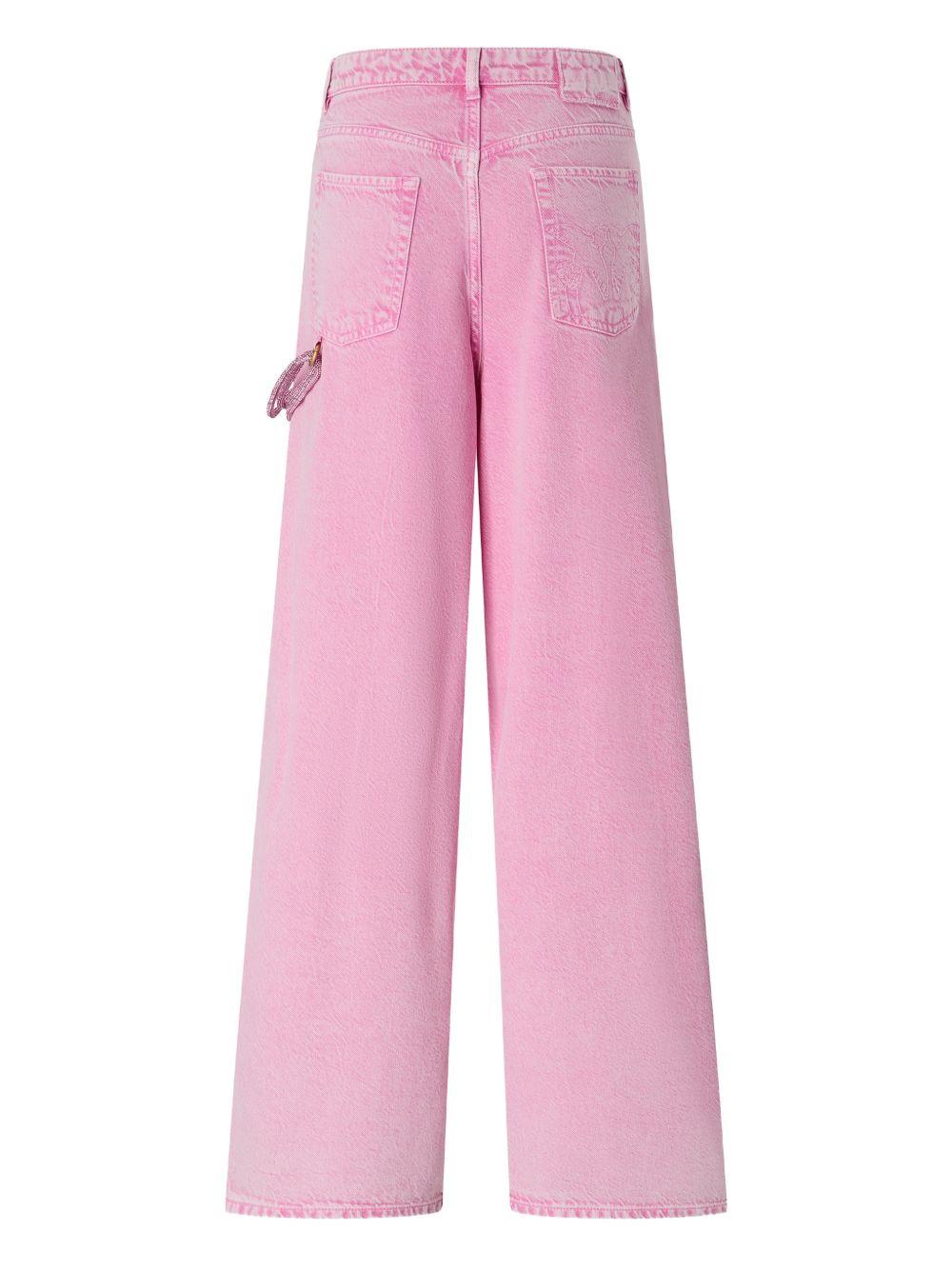 PINKO Jeans Lauryn in cotone rosa 