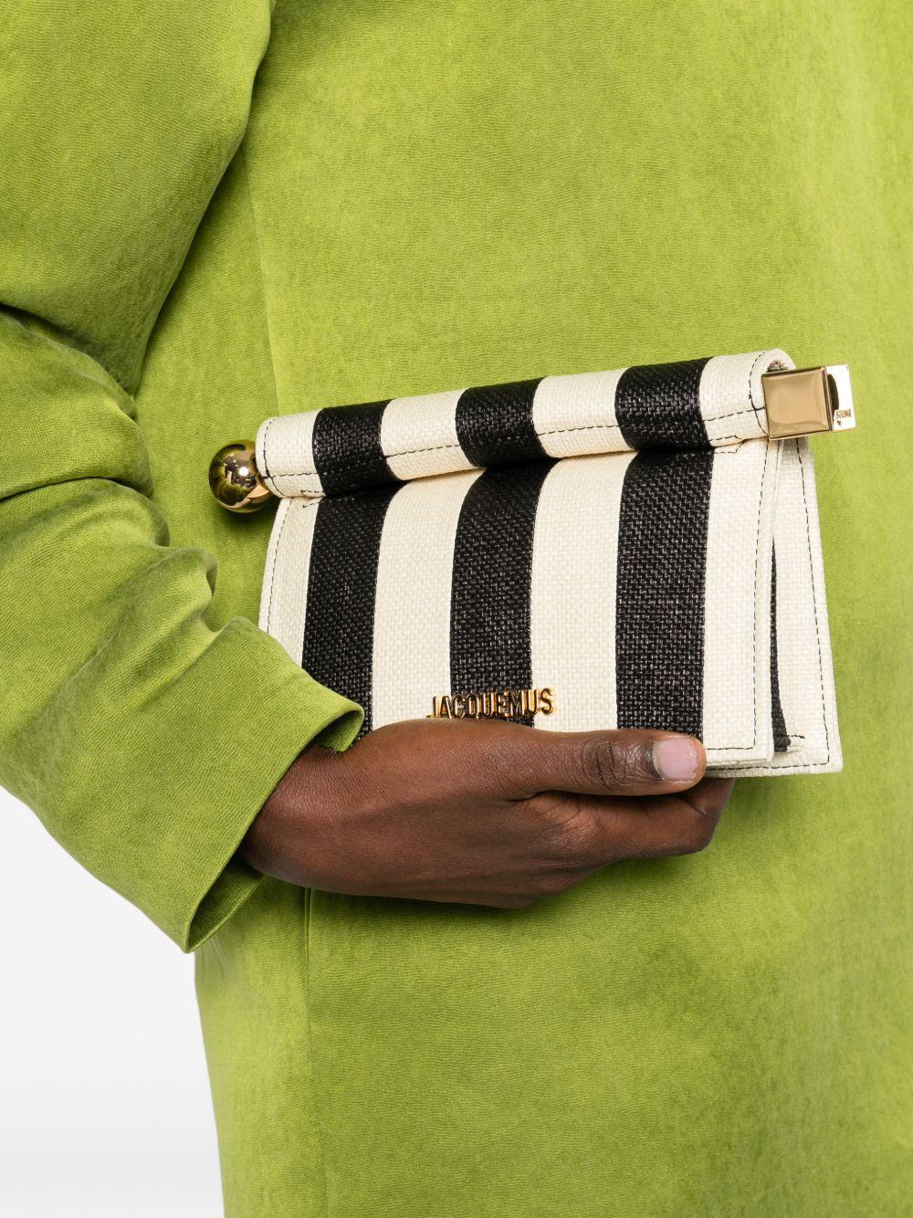 JACQUEMUS Clutch bag 'Le Petite Pochette Ronde Carré' 