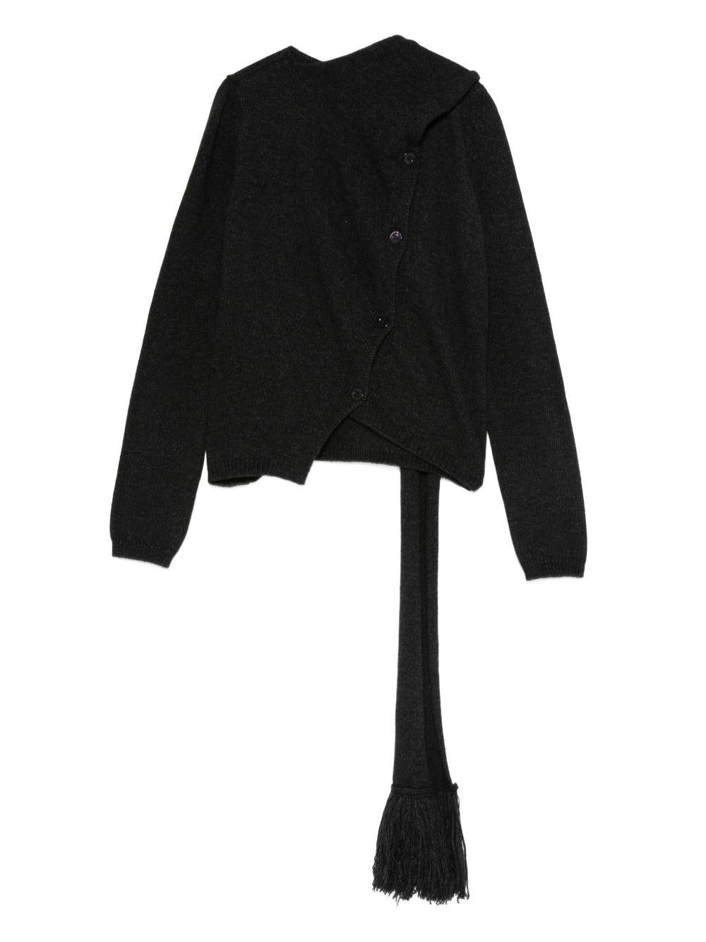 SEMICOUTURE Cardigan 'Aurelia' grigio in lana 