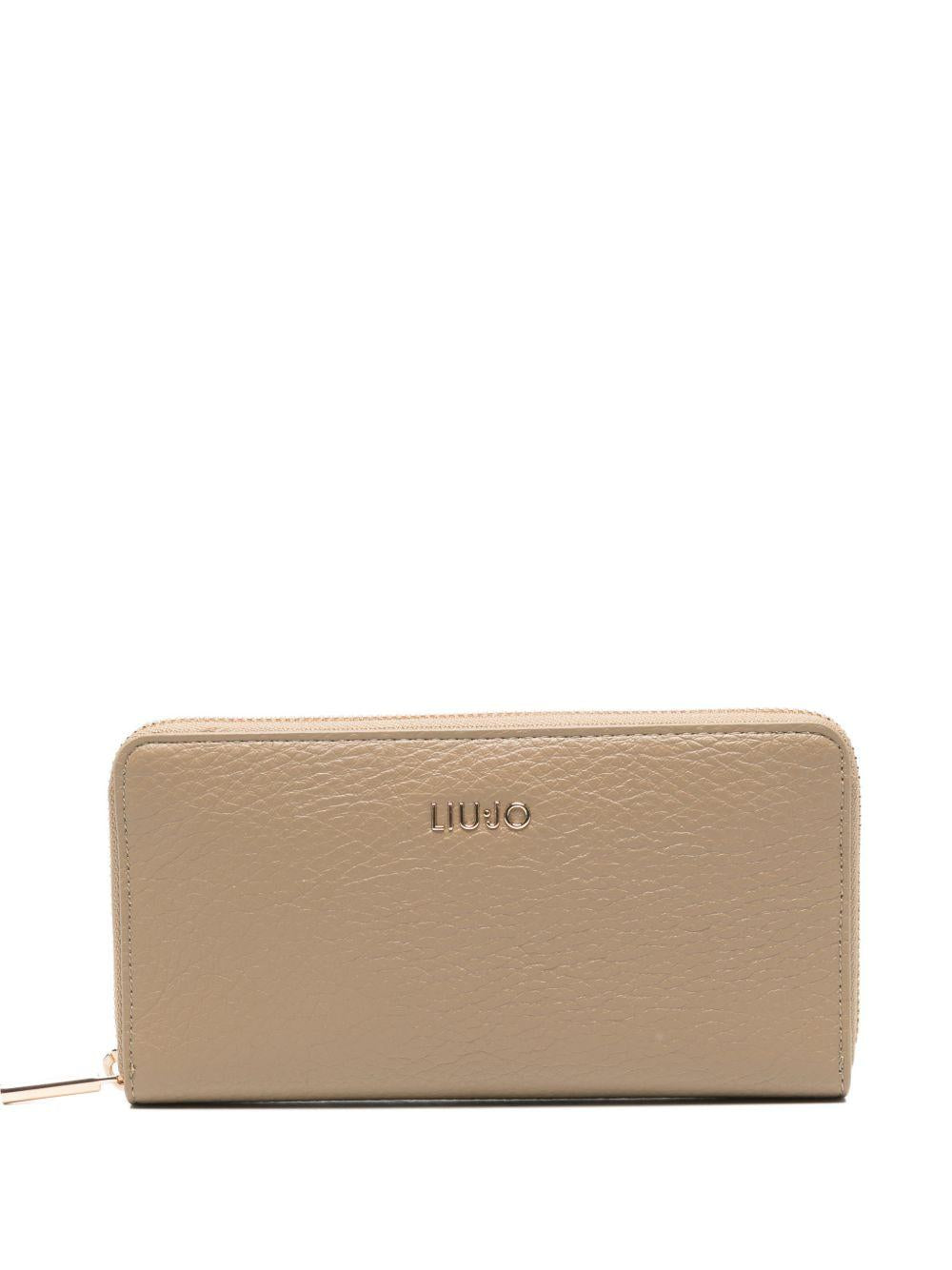 LIUJO Portafoglio rettangolare beige 