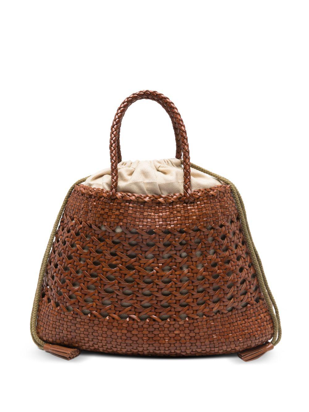DRAGON DIFFUSION Borsa 'Santa Cano' marrone 