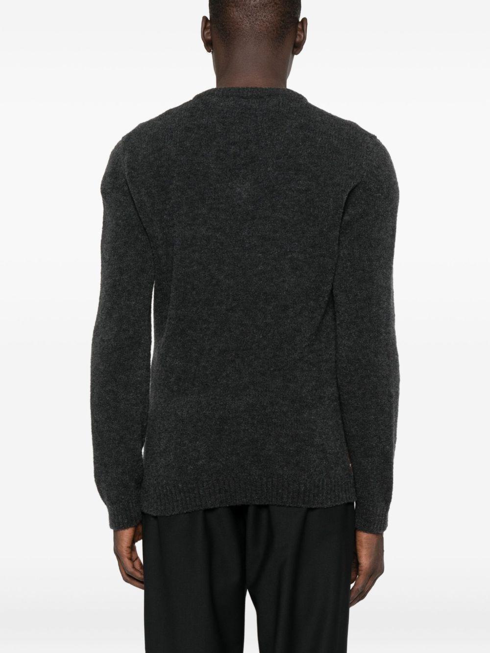 SCAGLIONE Maglia con scollo a V verde scuro 