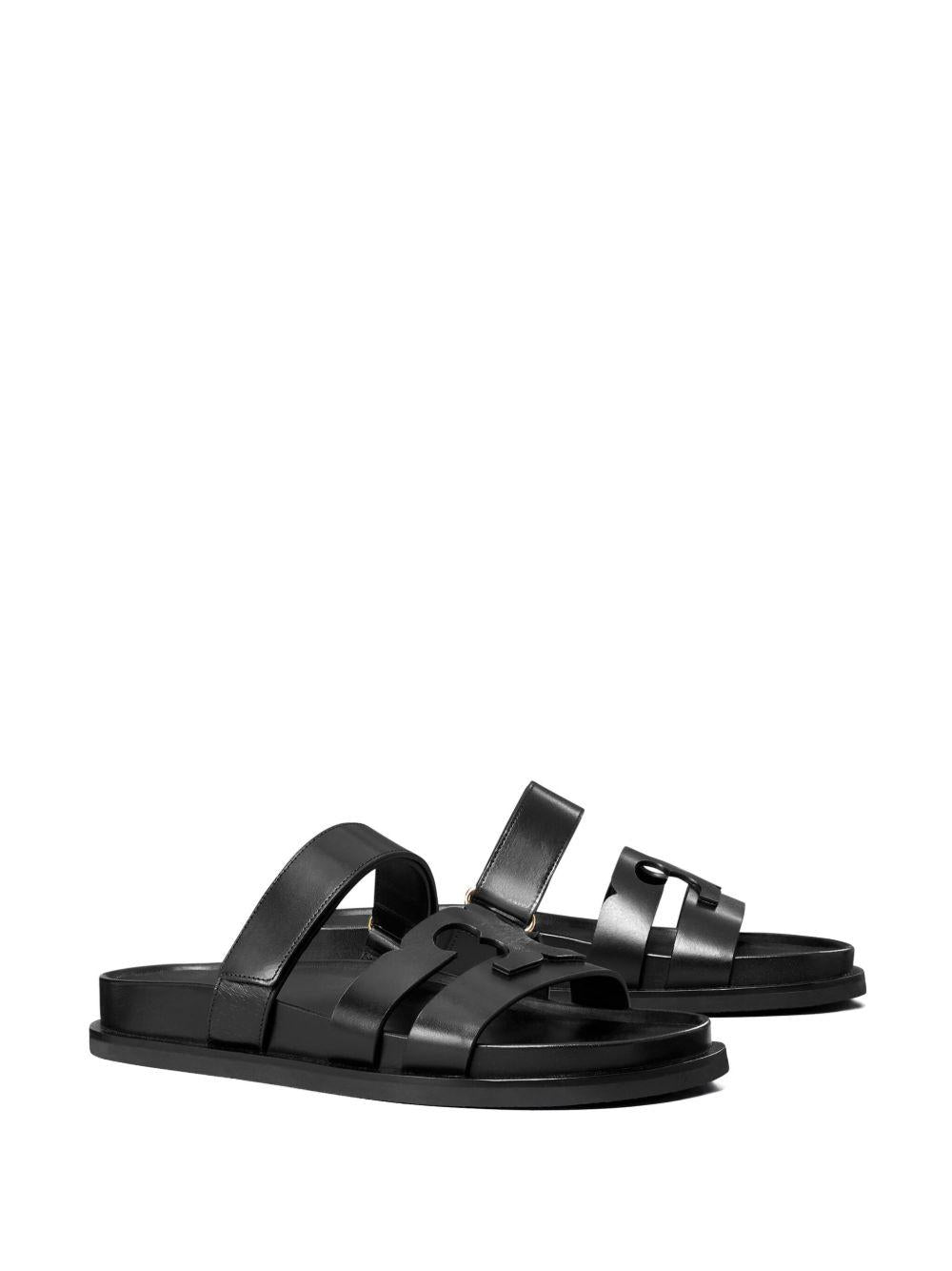 TORY BURCH Ciabatte nere in pelle 