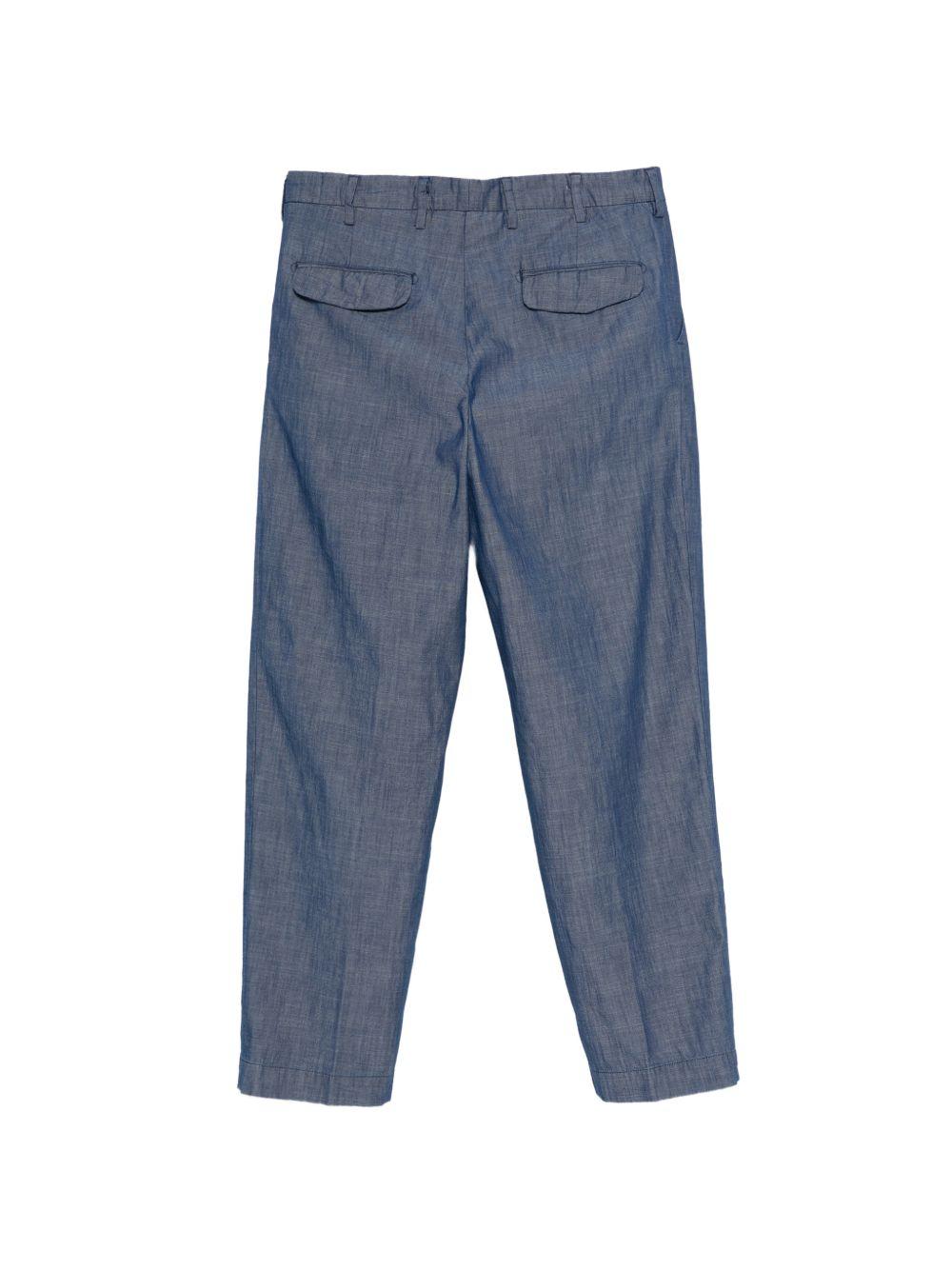 MYTHS Pantaloni in cotone blu chiaro 
