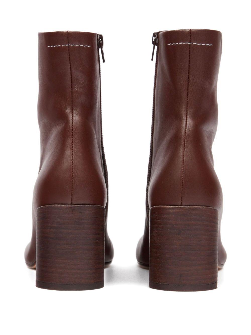 MM6 MAISON MARGIELA Stivaletti 'Anatomic 70mm' marroni 