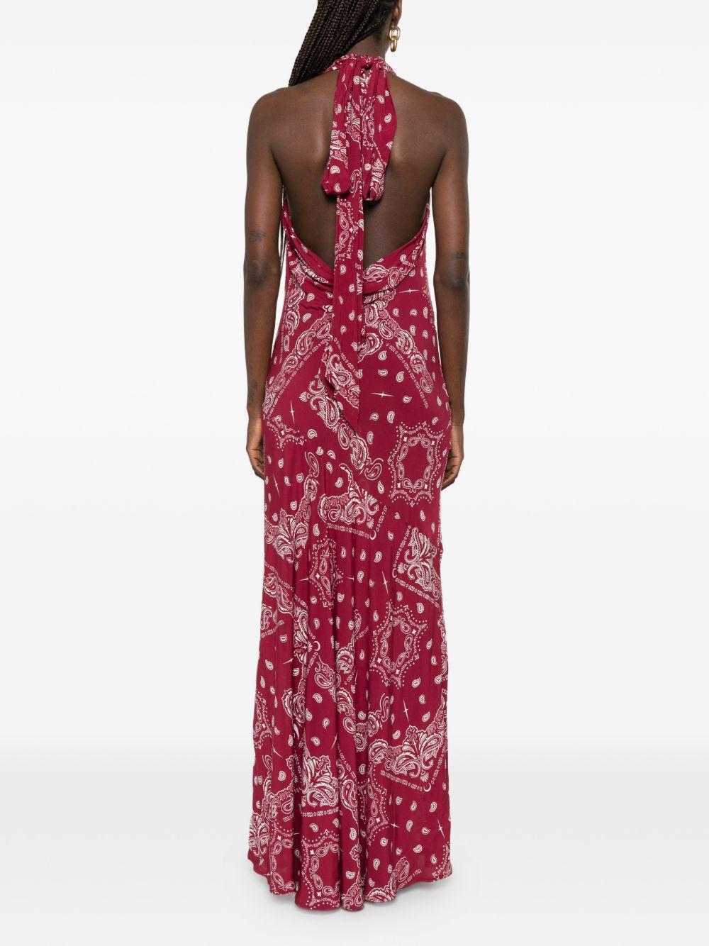 VENUJA Maxi abito Sierra con stampa bandana 