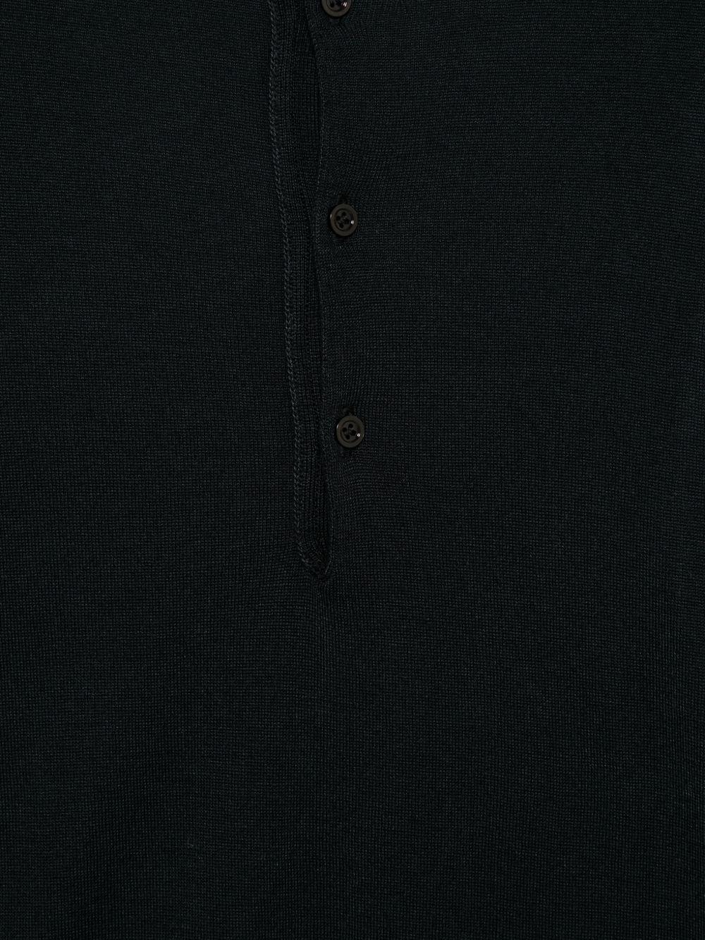 SEVEN GAUGE Cardigan nero in maglia con bottoni 