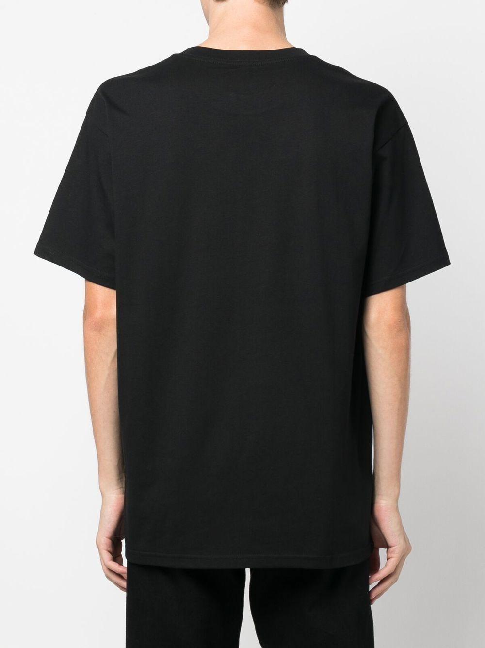 CARHARTT WIP T-shirt a maniche corte in cotone nero con logo 