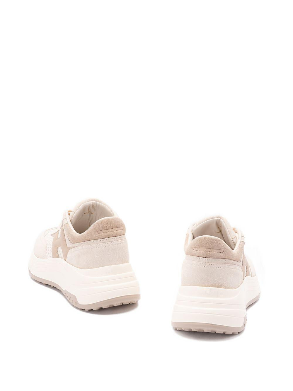 HOGAN Sneakers H669 in tonalità beige e rosa 