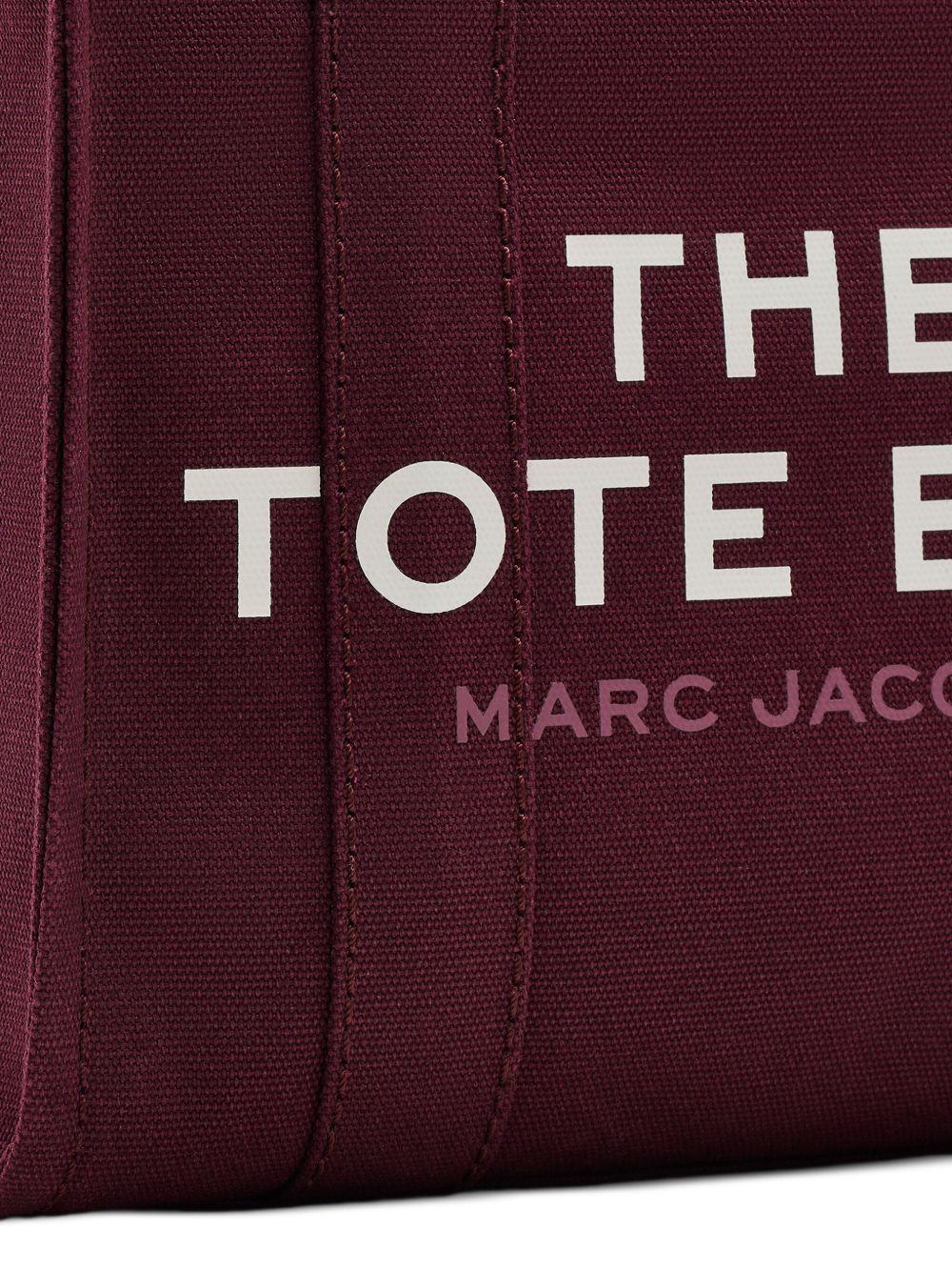 MARC JACOBS Borsa 'The Canvas Small Tote Bag' in tela bordeaux 