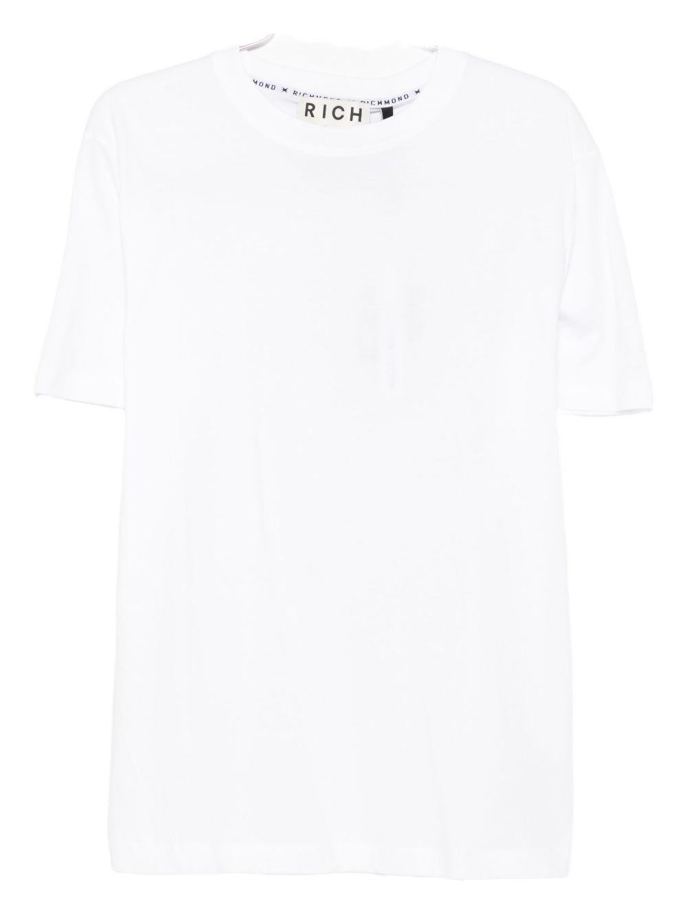 JOHN RICHMOND T-shirt girocollo bianca 