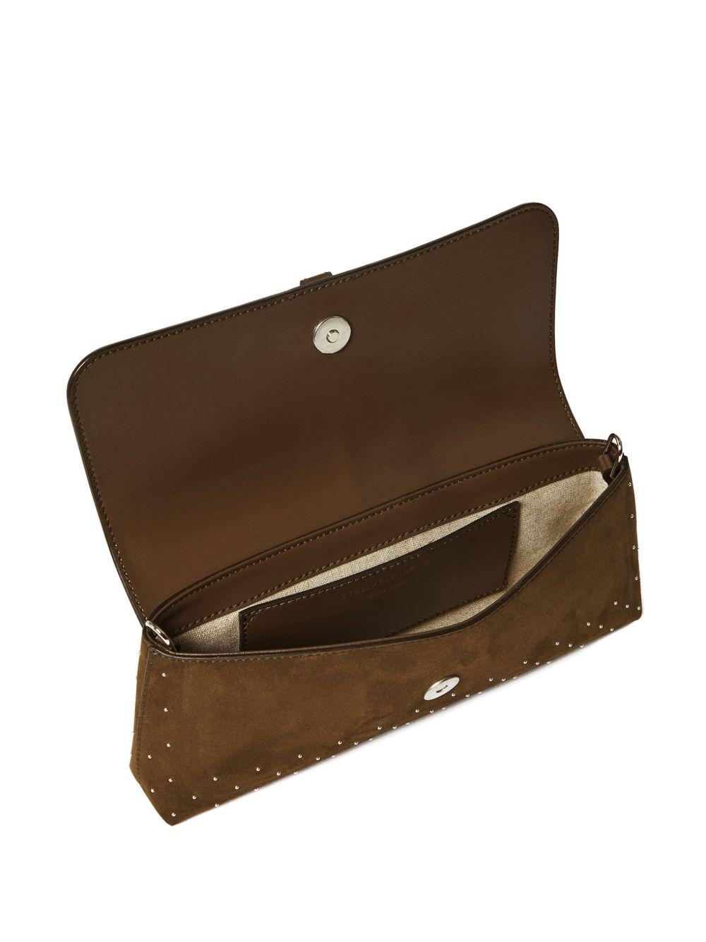 STELLA MCCARTNEY Pochette a spalla Ryder in suede 