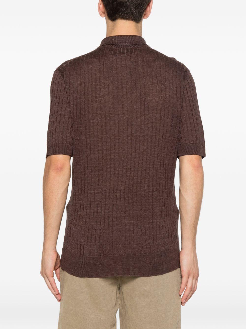 FUMAGALLI Polo Mono in maglia a coste marrone 