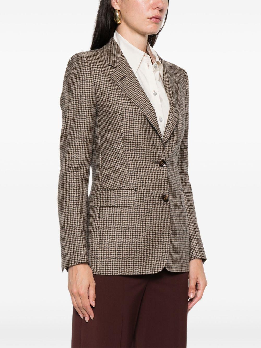 TAGLIATORE Blazer pied-de-poule marrone 